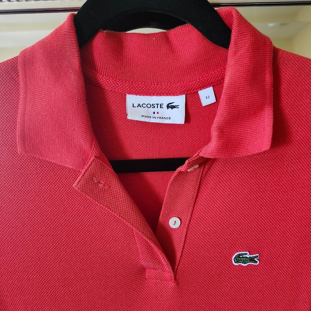 Lacoste Red Midi Dress
